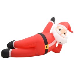 Nadmuchiwany Święty Mikołaj z LED, IP44, czerwony, 360 cm, XXL