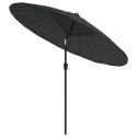 Parasol ogrodowy na słupku aluminiowym, 270 cm, antracytowy