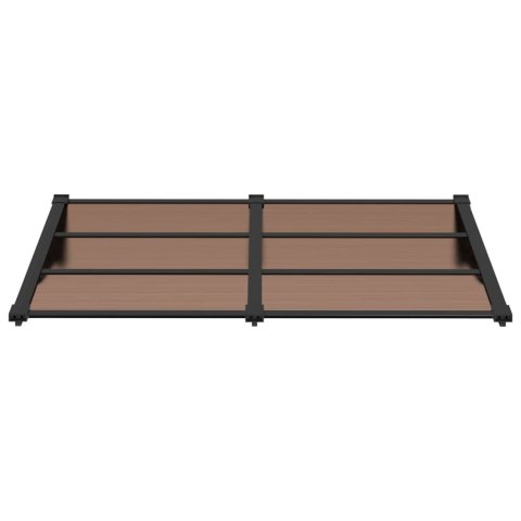 Daszek nad drzwi, czarny, 152,5x90 cm, poliwęglan