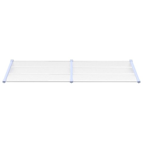 Daszek nad drzwi, szaro-przezroczysty, 239x90 cm, poliwęglan