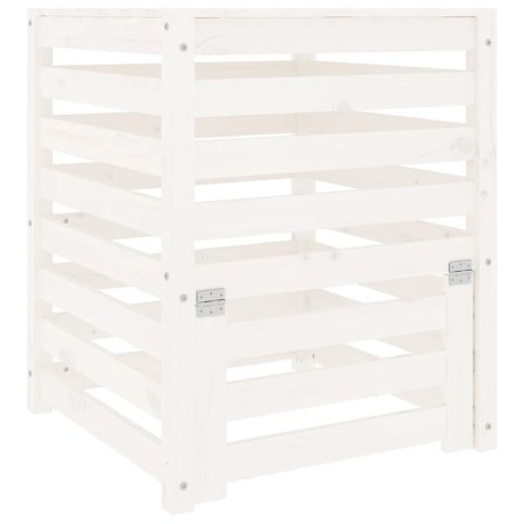 Kompostownik, biały, 63,5x63,5x77,5 cm, lite drewno sosnowe Kompostownik, biały, 63,5x63,5x77,5 cm, lite drewno sosnowe