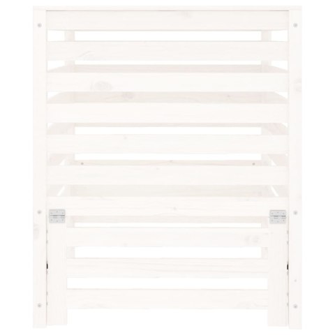 Kompostownik, biały, 82,5x82,5x99,5 cm, lite drewno sosnowe Kompostownik, biały, 82,5x82,5x99,5 cm, lite drewno sosnowe