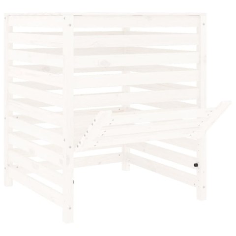 Kompostownik, biały, 82,5x82,5x99,5 cm, lite drewno sosnowe Kompostownik, biały, 82,5x82,5x99,5 cm, lite drewno sosnowe
