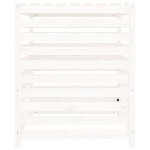 Kompostownik, biały, 82,5x82,5x99,5 cm, lite drewno sosnowe Kompostownik, biały, 82,5x82,5x99,5 cm, lite drewno sosnowe