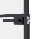 Drzwi wewnętrzne, czarne, 102x201,5 cm, szkło i aluminium