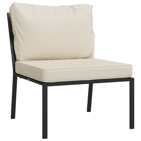 Krzesła ogrodowe z piaskowymi poduszkami, 2 szt., 60x74x79 cm