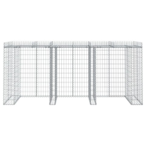 Obudowa gabionowa do kosza na śmieci, 270x91x120 cm