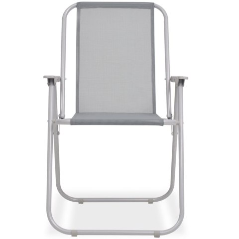 6-cz. zestaw mebli ogrodowych, stal i textilene, szary