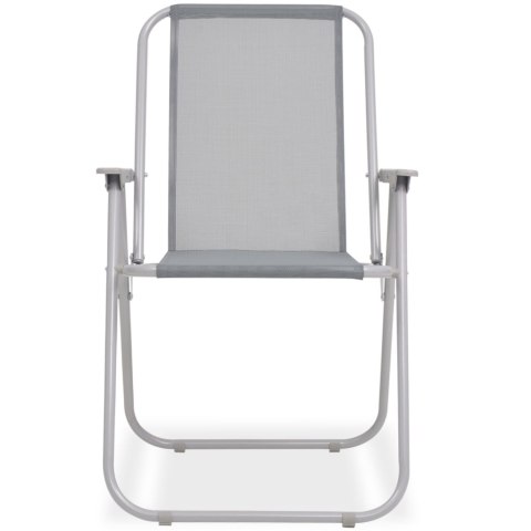 8-cz. zestaw mebli ogrodowych, stal i textilene, szary