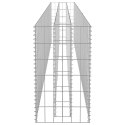 Podwyższona donica gabionowa, galwanizowana stal, 270x30x60 cm