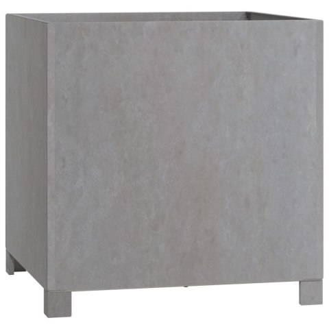 Donice na nóżkach, 2 szt., rdzawe 49x47x50 cm, stal kortenowska