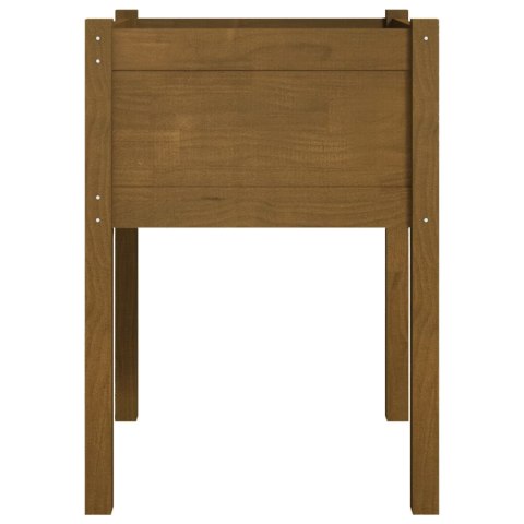 Donice ogrodowe, 2 szt., miodowy brąz, 50x50x70 cm, sosnowe