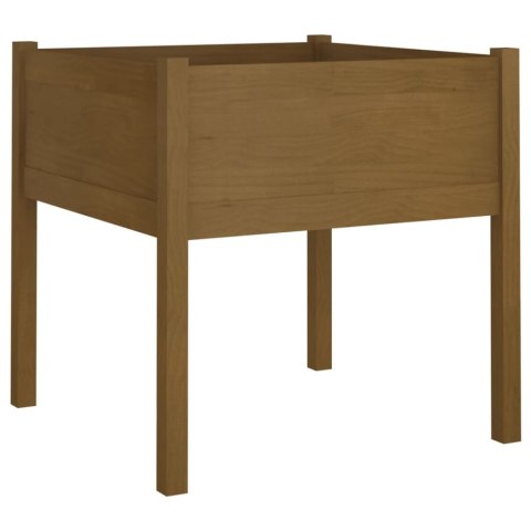 Donice ogrodowe, 2 szt., miodowy brąz, 70x70x70 cm, sosnowe