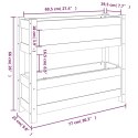 Donica, 77x25x66 cm, lite drewno sosnowe