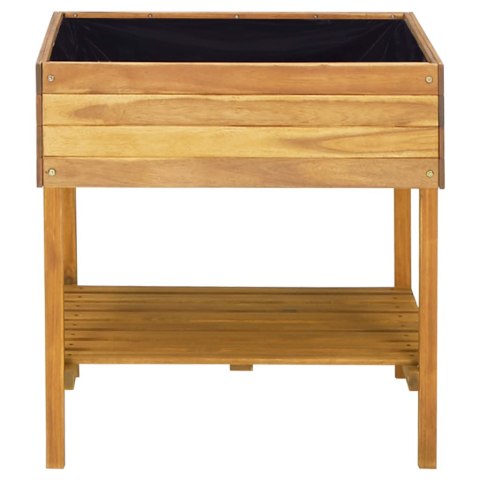 Wysoka donica ogrodowa, 78,5x58,5x78,5 cm, lite drewno akacjowe