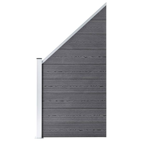 Panel ogrodzeniowy WPC 95 x (105-180) cm, szary