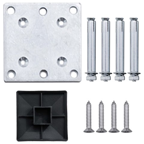 Panel ogrodzeniowy WPC 95 x (105-180) cm, szary