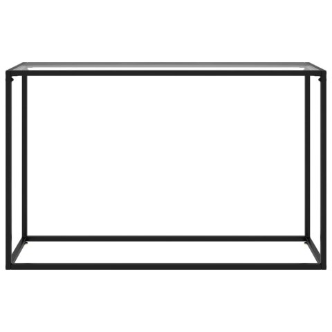 Stolik konsolowy, przezroczysty, 120x35x75 cm, szkło hartowane