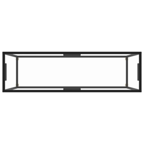 Stolik konsolowy, przezroczysty, 120x35x75 cm, szkło hartowane