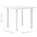Stół ogrodowy, biały, 80 x 75 x 72 cm, plastikowy