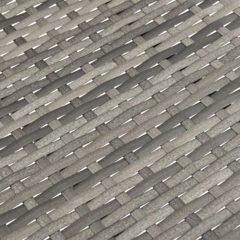 Sztaplowane krzesła ogrodowe, 2 szt., szare, polirattan