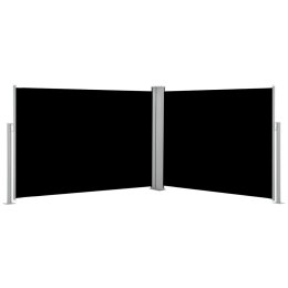 Zwijana markiza boczna, czarna, 100 x 1000 cm