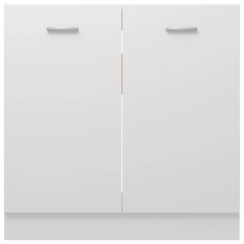 Szafka pod zlew, biała, 80x46x81,5 cm, płyta wiórowa