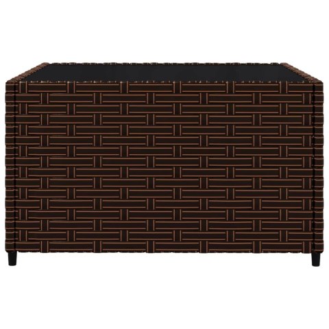 3-cz. zestaw wypoczynkowy do ogrodu, poduszki, brąz, polirattan