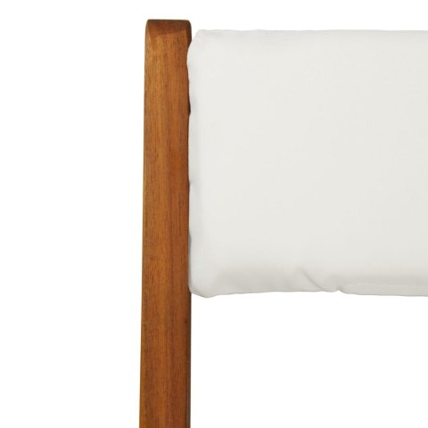 3-cz. składany zestaw bistro z poduszkami, lite drewno akacjowe