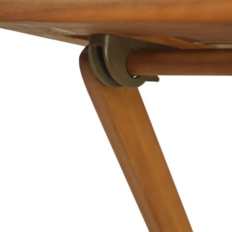 3-cz. składany zestaw bistro z poduszkami, lite drewno akacjowe