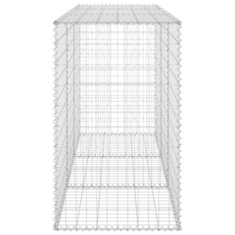 Mur gabionowy z pokrywami, stal galwanizowana, 200x60x100 cm