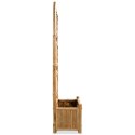 Podwyższona donica ogrodowa z kratką, bambus, 40 cm