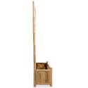 Podwyższona donica ogrodowa z kratką, bambus, 70 cm