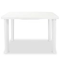 Stół ogrodowy, biały, 101 x 68 x 72 cm, plastikowy