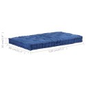 Poduszka na podłogę lub palety, bawełna, 120x80x10 cm, błękitna