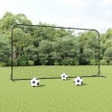 Rebounder do piłki nożnej, czarny, 366x90x183 cm, HDPE