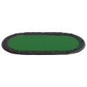 Składany blat do pokera dla 10 osób, zielony, 208x106x3 cm