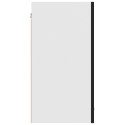 Szafka wisząca, czarna, 80x31x60 cm, płyta wiórowa