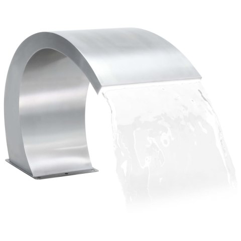 Fontanna do basenu z LED, stal nierdzewna, 30x60x45 cm Fontanna do basenu z LED, stal nierdzewna, 30x60x45 cm