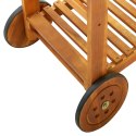 Ogrodowy wózek kuchenny, lite drewno akacjowe, 92x43,5x141,5 cm
