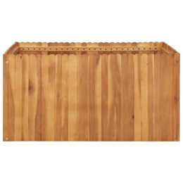 Podwyższona donica ogrodowa 100x100x50 cm, lite drewno akacjowe