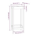 Stolik barowy, 50x50x110 cm, lite drewno sosnowe