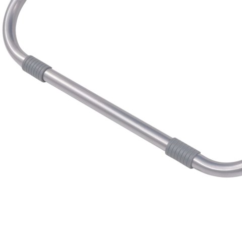 Rozkładane leżaki tarasowe, 2 szt., stal, czarne