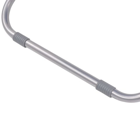 Rozkładane leżaki tarasowe, 2 szt., stal, czerwone