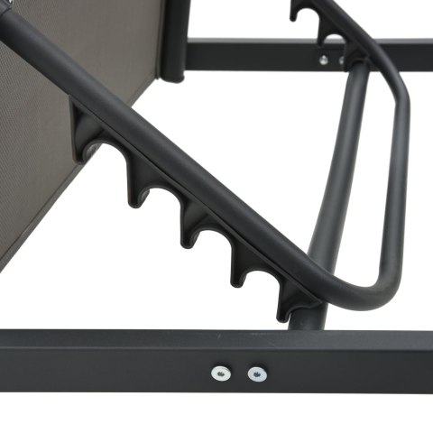 Leżak, aluminium i tworzywo textilene