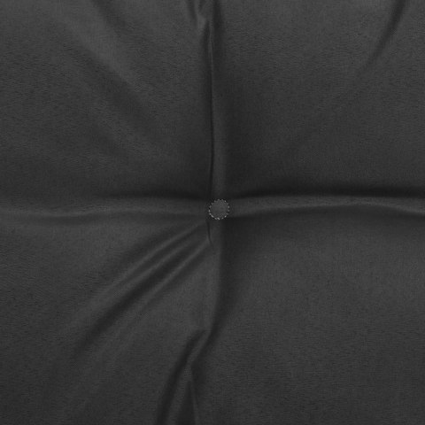 Ogrodowa sofa środkowa z antracytowymi poduszkami, lite drewno