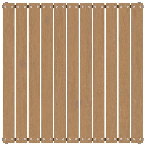 Podnóżek ogrodowy z poduszką, miodowy brąz, lite drewno sosnowe