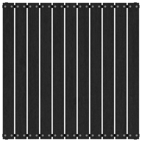 Stołek ogrodowy, 70x70x30 cm, czarny, lite drewno sosnowe