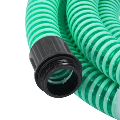 Wąż ssący z mosiężnymi złączami, 25 m, 25 mm, zielony Wąż ssący z mosiężnymi złączami, 25 m, 25 mm, zielony