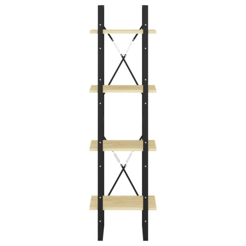 4-poziomowy regał na książki, 40x30x140 cm, drewno sosnowe